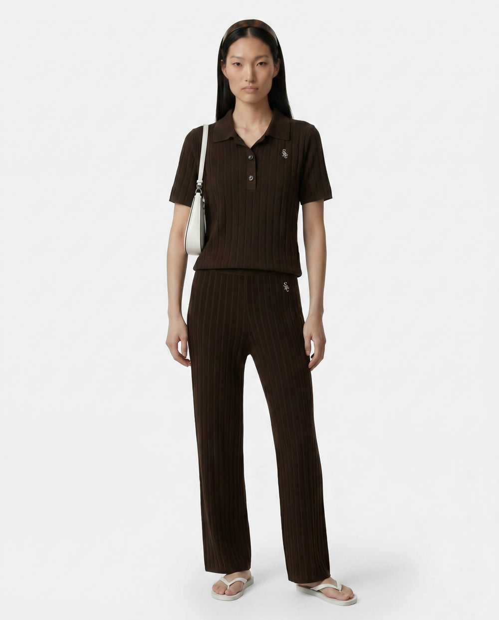 SRC Ribbed Trousers - Cioco Sporty & Rich Discount