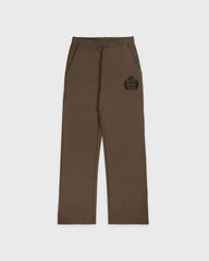 NY Crest Embroidered Wide Sweatpant - Sand Sporty & Rich Outlet