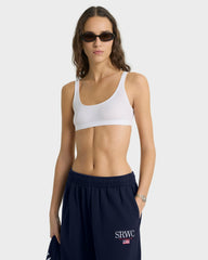 Nautical Embroidered Wide Sweatpant - Navy/White Sporty & Rich US