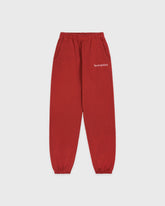 Serif Logo Embroidered Sweatpant - Faded Merlot/White Sporty & Rich For Sale
