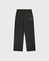 Serif Logo Embroidered Wide Sweatpant - Faded Black/White Sporty & Rich Outlet