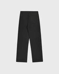 Serif Logo Embroidered Wide Sweatpant - Faded Black/White Sporty & Rich Outlet