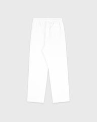 Serif Logo Embroidered Wide Sweatpant - White/Navy Sporty & Rich Discount