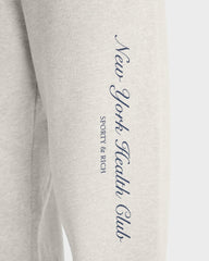 NY Health Club Sweatpant - Heather Gray Sporty & Rich Sale