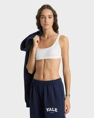 Yale Classic Wide Sweatpant - Navy/White Sporty & Rich Outlet