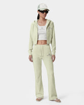 Juicy Script Velour Sweatpant - Sage Sporty & Rich For Sale