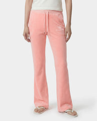 Juicy Script Velour Sweatpant - Rose Sporty & Rich Outlet