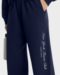 NY Tennis Club Sweatpant - Navy/White Sporty & Rich US