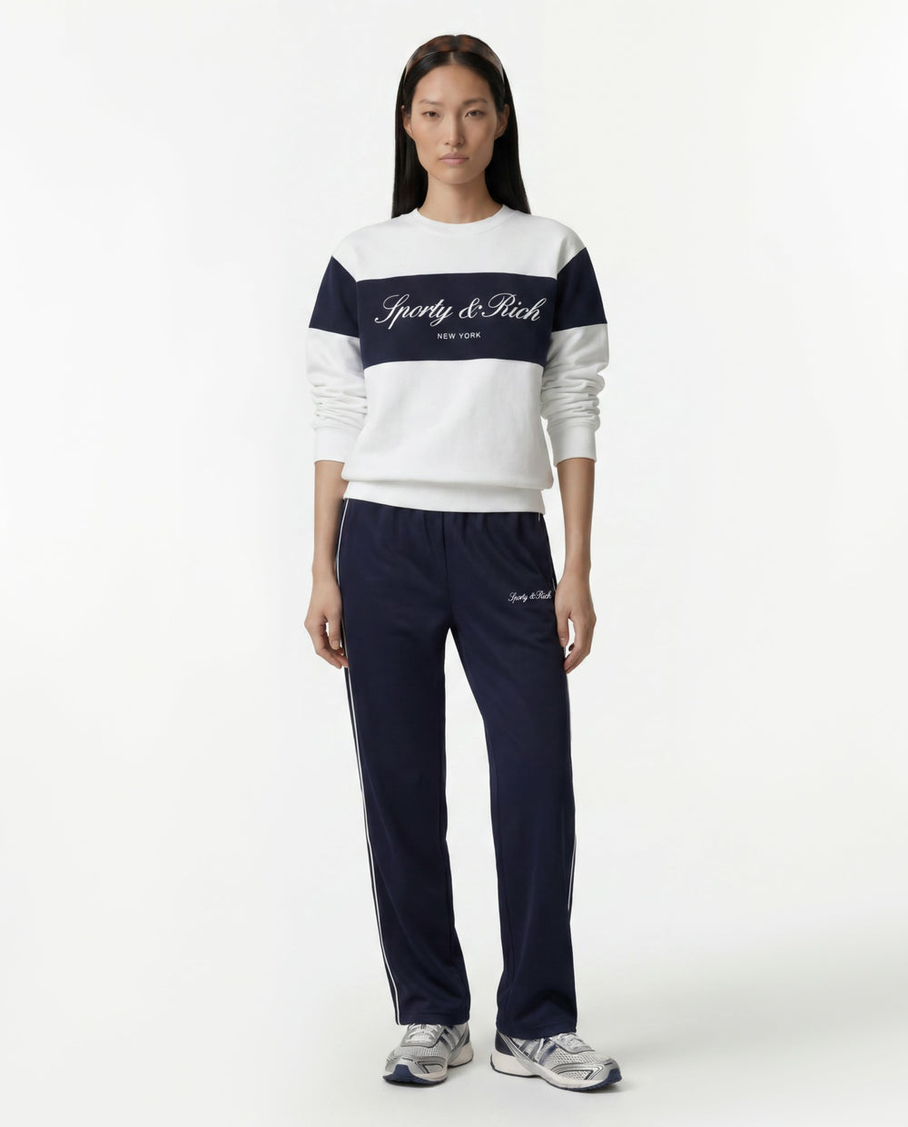 Signature Logo Retro Track Pant - Dark Navy Sporty & Rich Sale