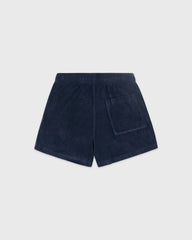 Signature Logo Terry Short - Light Navy/White Sporty & Rich Online