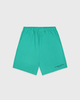 Title Embroidered Gym Short - Amalfi Green/Light Navy Sporty & Rich Discount