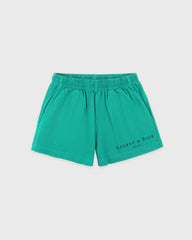 Title Embroidered Disco Short - Amalfi Green/Light Navy Sporty & Rich US