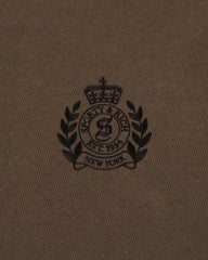 NY Crest Embroidered Disco Short - Sand Sporty & Rich US