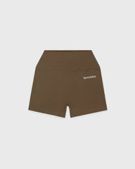 Serif Logo Mini Biker Short - Sand Sporty & Rich Sale