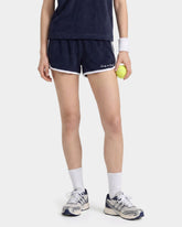 Signature Logo Terry Short - Navy/White Sporty & Rich Online