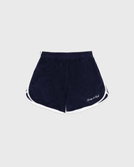 Signature Logo Terry Short - Navy/White Sporty & Rich Online