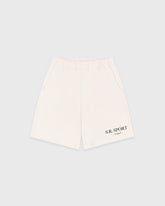 SR Sport Embroidered Gym Short - Ecru Sporty & Rich US