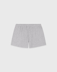 Signature Logo Pointelle Short - Heather Gray Sporty & Rich Sale