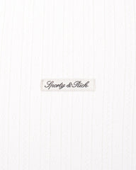 Signature Logo Pointelle Short - White Sporty & Rich Online