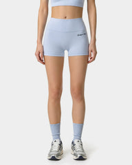 Signature Logo Mini Biker Short - Ciel/Navy Sporty & Rich Discount