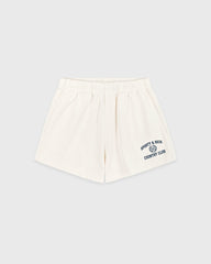 Varsity Crest Disco Short - Ecru/Navy Sporty & Rich Online
