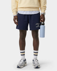 Varsity Crest Gym Short - Navy/White Sporty & Rich Discount