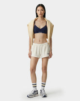 Vendome LA Embroidered Disco Short - Ecru/White Sporty & Rich Outlet