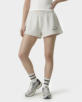 Beverly Script Disco Short - Heather Gray/Navy Sporty & Rich US