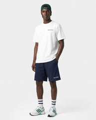 Serif Logo Gym Short - Navy/White Sporty & Rich Sale
