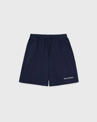 Serif Logo Gym Short - Navy/White Sporty & Rich Sale