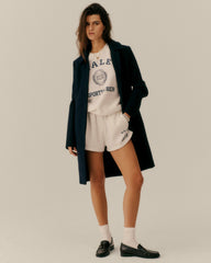 Veritas Soft Disco Short - White/Navy Sporty & Rich Sale