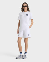 Heritage Yankees Serif Gym Short - White/Navy Sporty & Rich For Sale