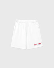 Run Club Gym Short - White/Ruby Sporty & Rich US