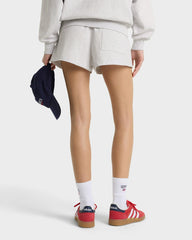 Nautical Embroidered Disco Short - Heather Gray Sporty & Rich Online