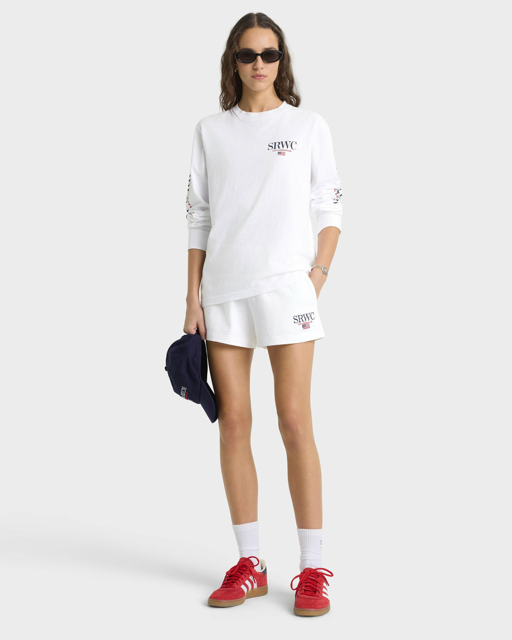 Nautical Embroidered Disco Short - White Sporty & Rich Discount