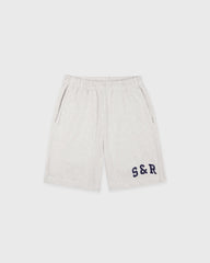S&R Ivy Gym Short - Heather Gray/Navy Sporty & Rich Online
