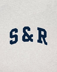 S&R Ivy Gym Short - Heather Gray/Navy Sporty & Rich Online
