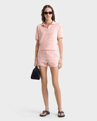 SRC Terry Short - Pink Dolphin Striped Sporty & Rich Online