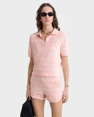 SRC Terry Short - Pink Dolphin Striped Sporty & Rich Online