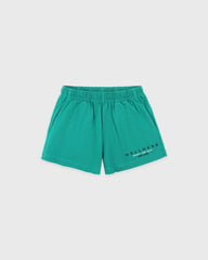 Spellout Embroidered Disco Short - Spring Green/Faded Black Sporty & Rich Outlet