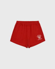 California Emblem Disco Short - Ruby/White Sporty & Rich Discount