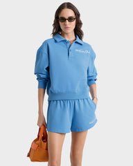 Wellness Club Disco Short - Juniper/White Sporty & Rich US