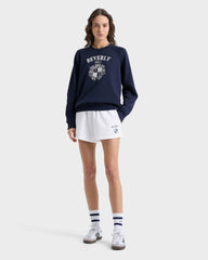 Beverly Hills Crest Soft Disco Short - White/Navy Sporty & Rich For Sale
