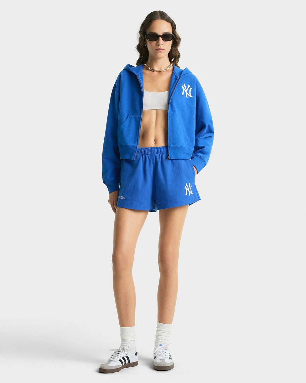 Yankees Serif Disco Short - Team Blue/White Sporty & Rich Sale