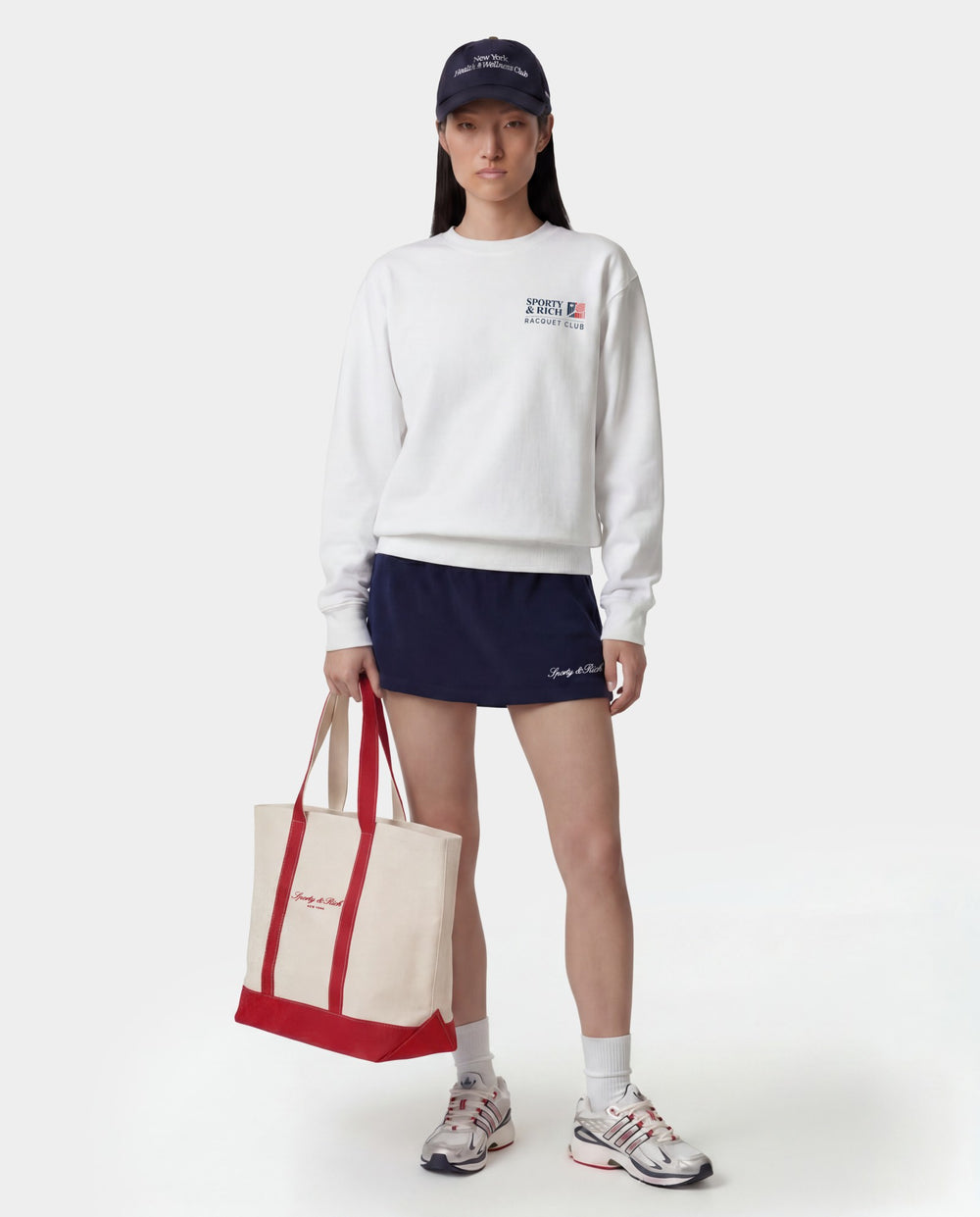 Signature Logo Terry Skirt - Dark Navy Sporty & Rich US