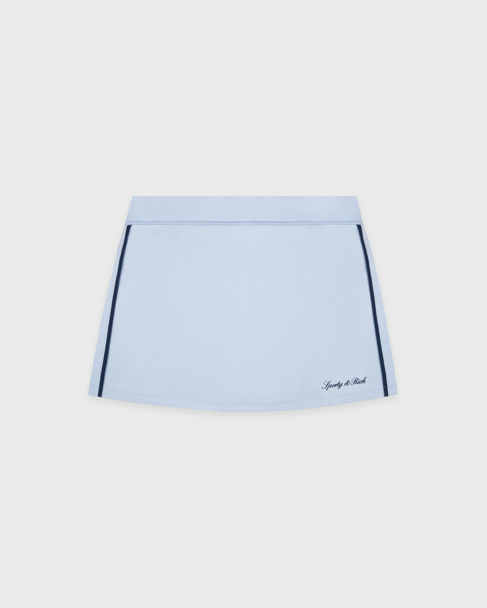 Signature Logo Court Skirt - Ciel/Navy Sporty & Rich Discount