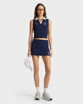 Eden Crest Court Skirt - Navy/White Sporty & Rich US