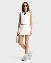 Eden Crest Court Skirt - White/Navy Sporty & Rich Sale