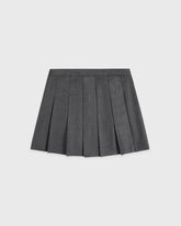 SRC Wool School Skirt - Dark Grey/Ecru Sporty & Rich US
