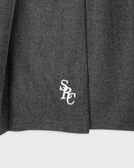 SRC Wool School Skirt - Dark Grey/Ecru Sporty & Rich US